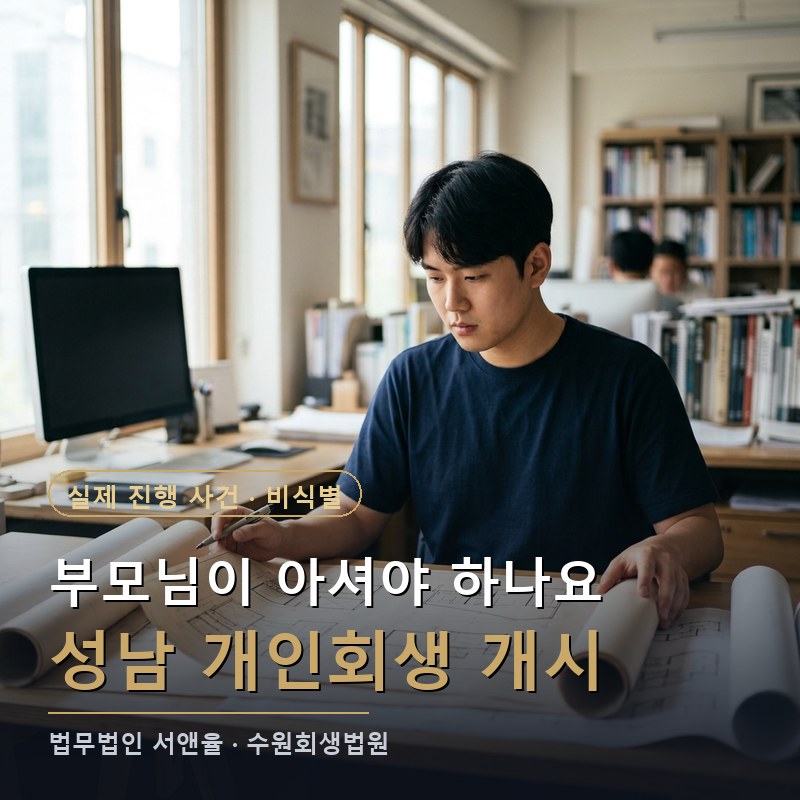 개인회생 단점, 부모님이 알게 되나요|성남 20대 직장인 개시결정 사례 — 이해를 돕기 위한 연출 이미지