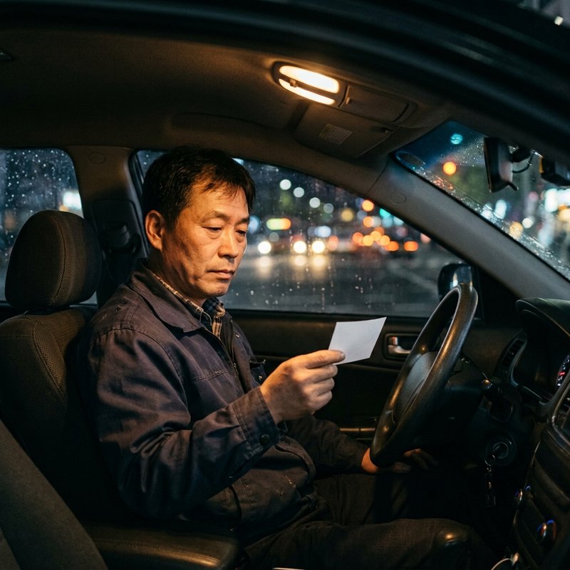 정산 내역을 확인하는 모습