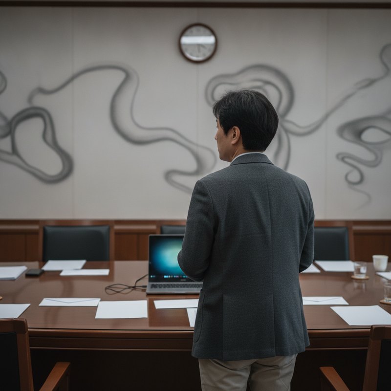 서류 봉투를 정리하는 손