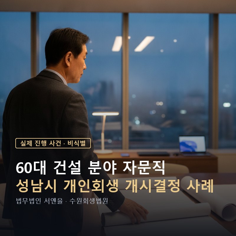 개인회생 신청방법, 준비서류는 이 3가지부터|성남 60대 개시결정 사례 — 이해를 돕기 위한 연출 이미지